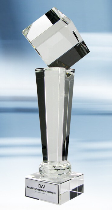 DA-Pokal Award Pokal für die Gewinner - Deutscher Agenturpreis
